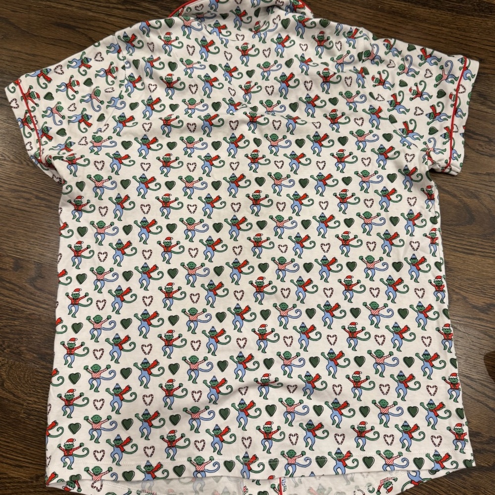Roller Rabbit Christmas Merry Monkey Polo Pajamas - Picture 5 of 10